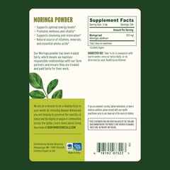 Banyan Botanicals Moringa Powder tea moment, aroma and grounding refreshment.