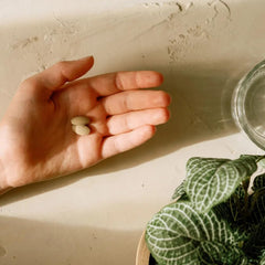 Banyan Botanicals Natural Transition label highlighting USDA Organic certification.