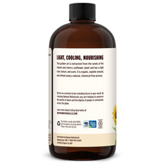 Banyan Botanicals Sunflower Oil used for body massage and skin nourishment.