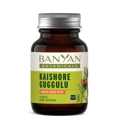 Banyan Kaishore Guggulu on shelf demonstrates easy daily use.