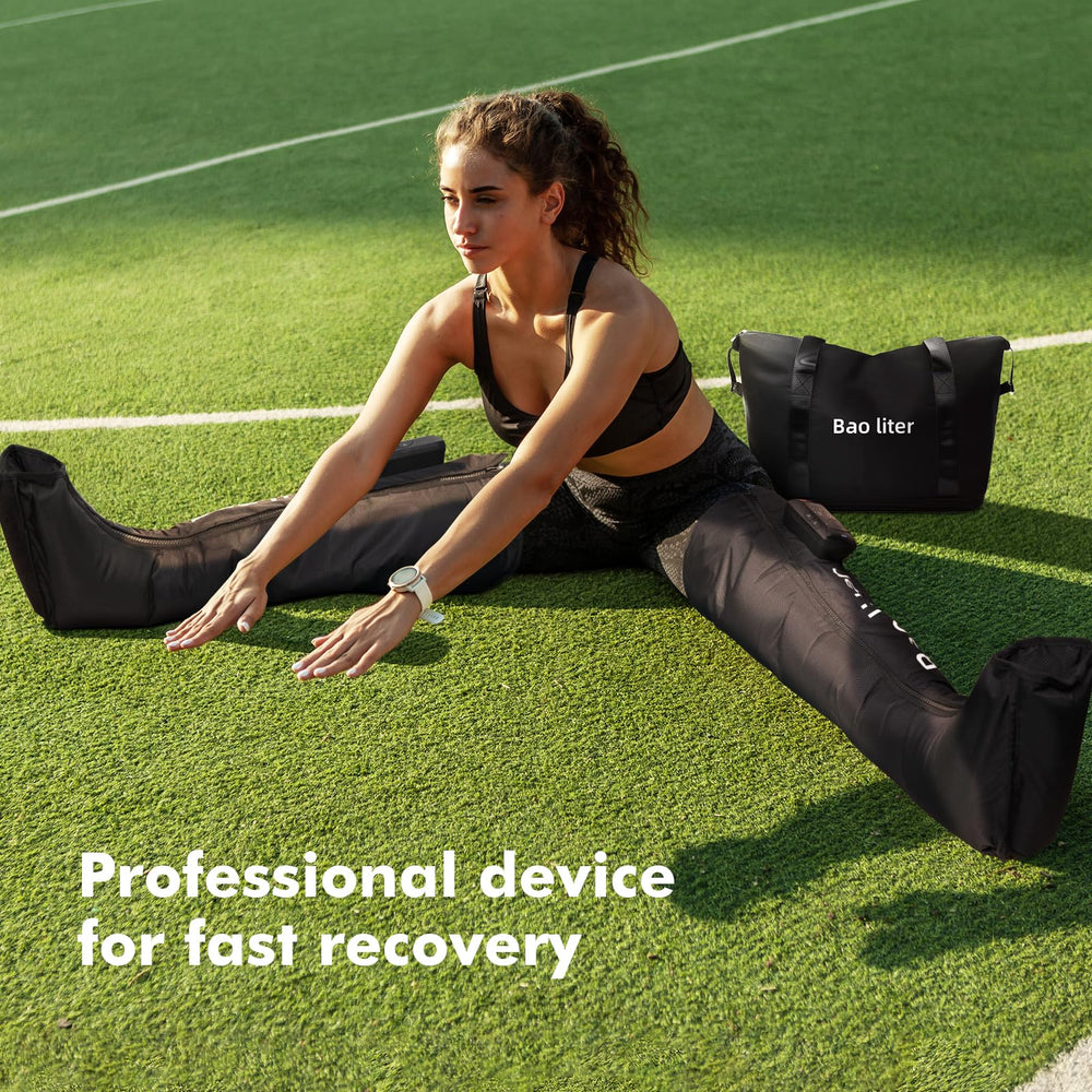 Bao liter heat function offers soothing warmth for calves and feet during sessions.