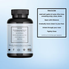 Bardown Smelling Salts activation cap with water mix enables quick energy before training.