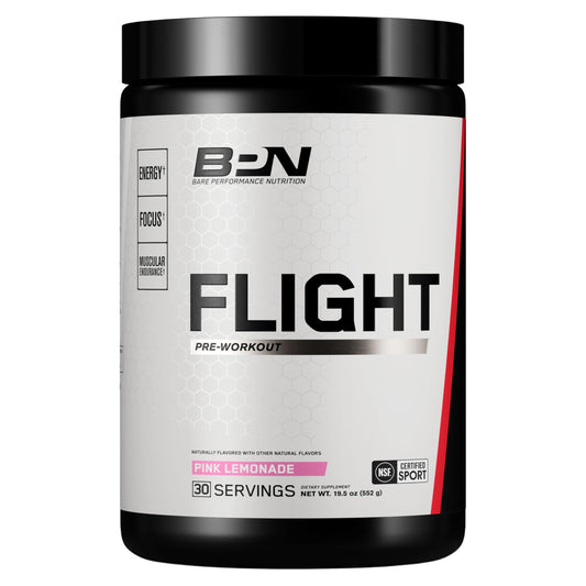 BARE PERFORMANCE NUTRITION BPN Flight packaging front for quick pre-workout energy and focus.