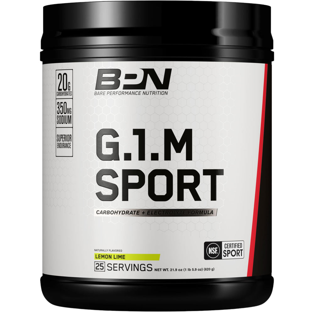 BARE PERFORMANCE NUTRITION BPN G1.M bottle front for endurance fueling