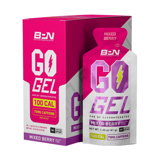 BARE PERFORMANCE NUTRITION Go Gel Endurance mixed berry packet for fast energy on runs