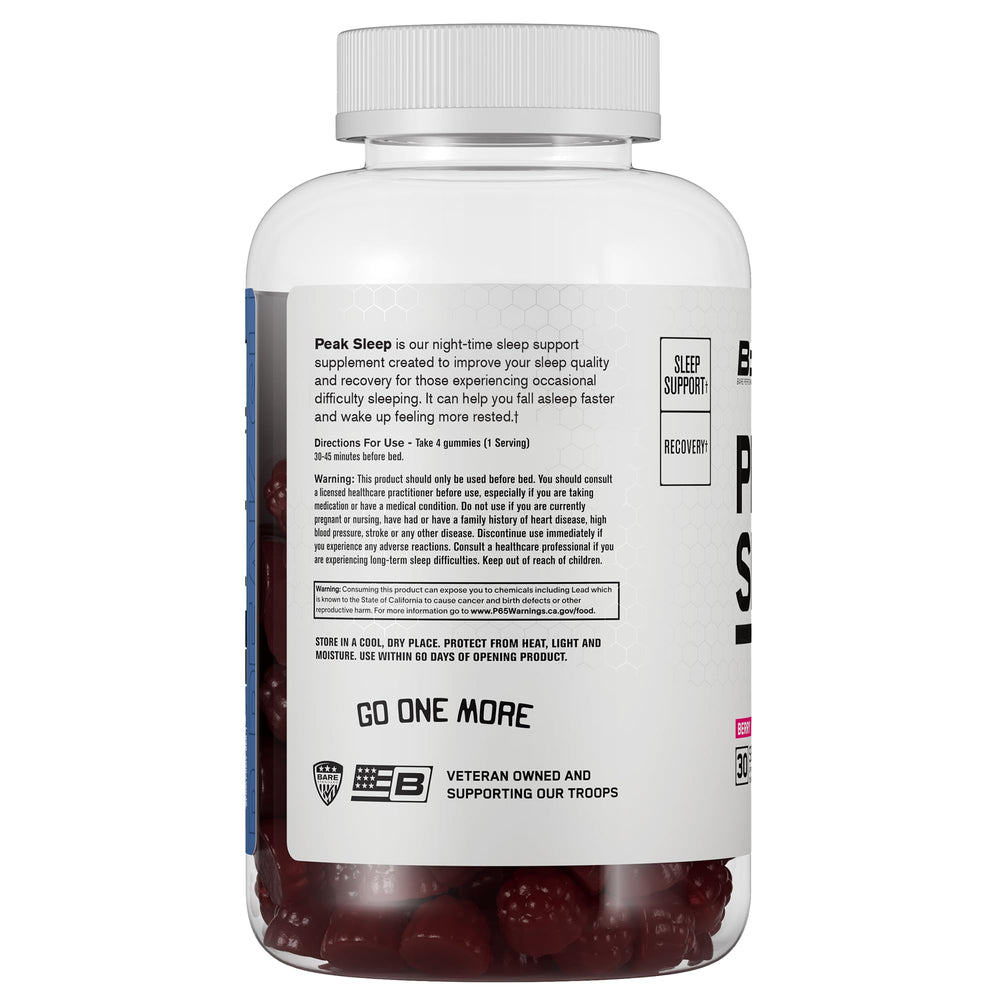Magnesium rich formula illustration showing calming wind down with the sleep gummy.
