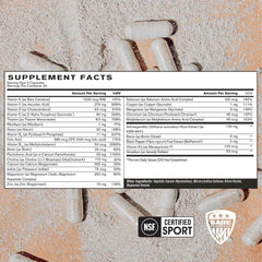 BARE PERFORMANCE NUTRITION BPN Strong Multi-Vitamin capsules close-up highlighting capsule quality