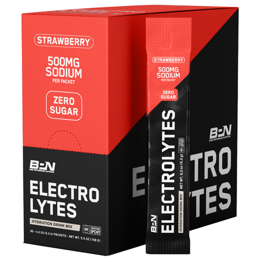 BARE PERFORMANCE NUTRITION Electrolytes Go Packs strawberry pack for on-the-go hydration