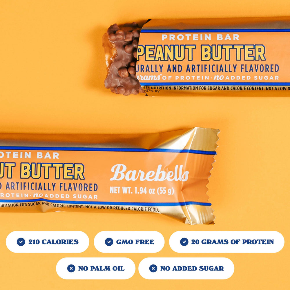 Bar with 20 g protein designed for workout fueling