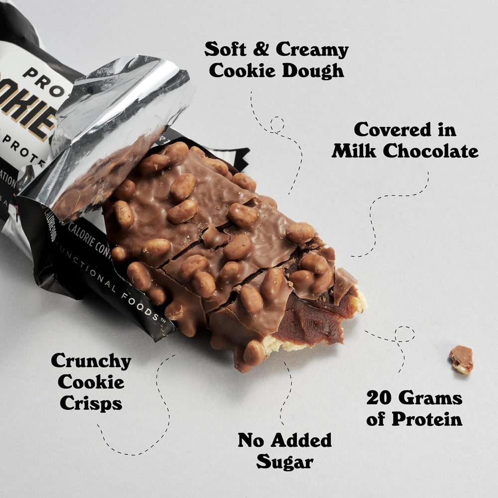 Barebells nutrition facts label showcases no added sugars and protein content.