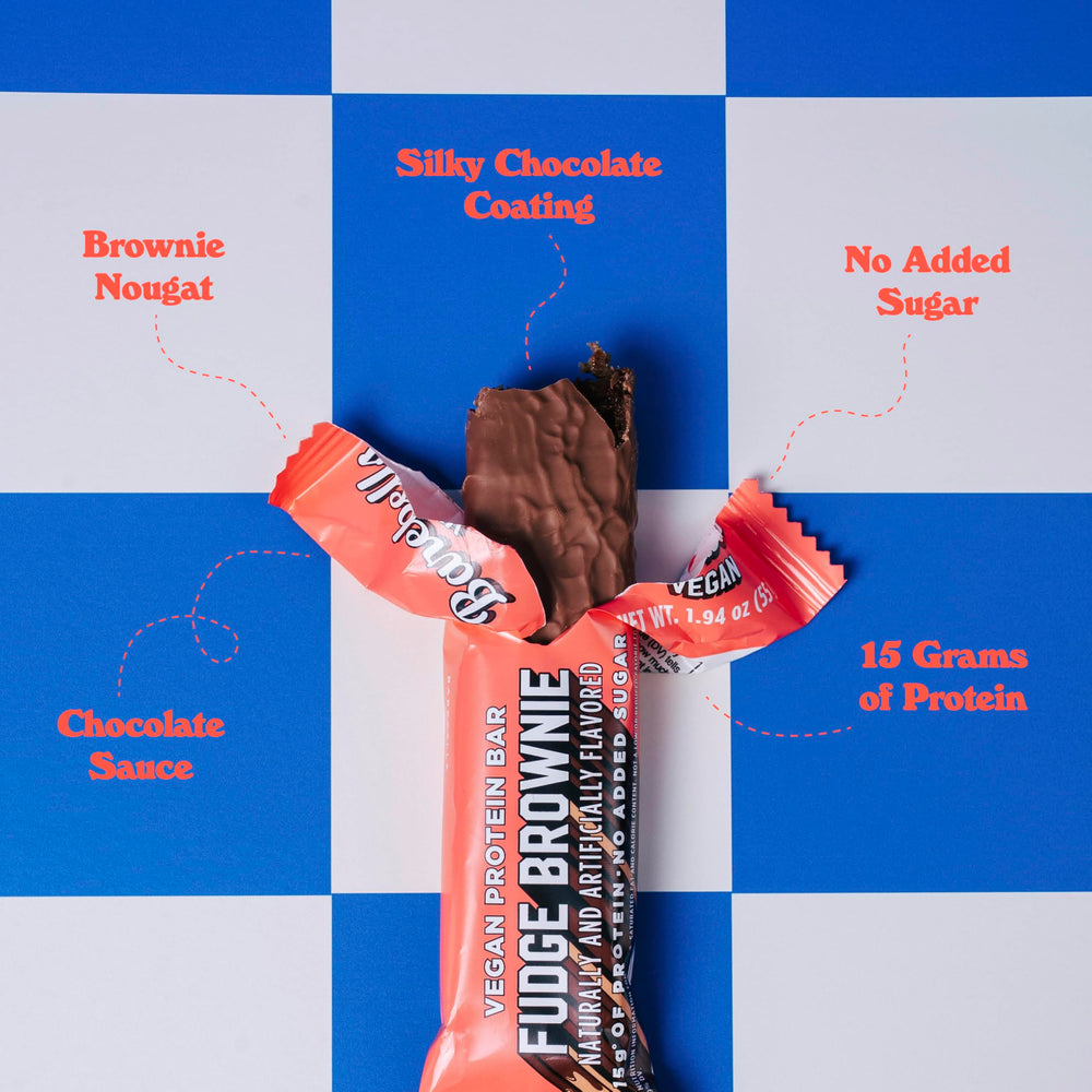 Barebells box of 12 bars, plant-based snack option.
