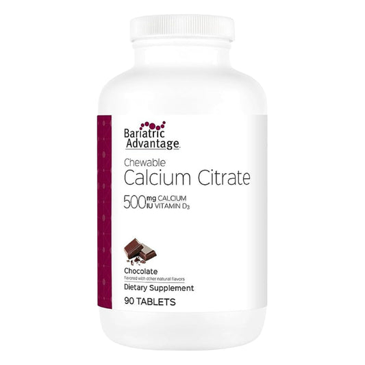 Bariatric Advantage calcium citrate chewables bottle for post-surgery bone support