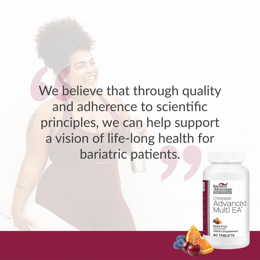 Quality packaging of Bariatric Advantage Multi EA reinforces science‑based formulation