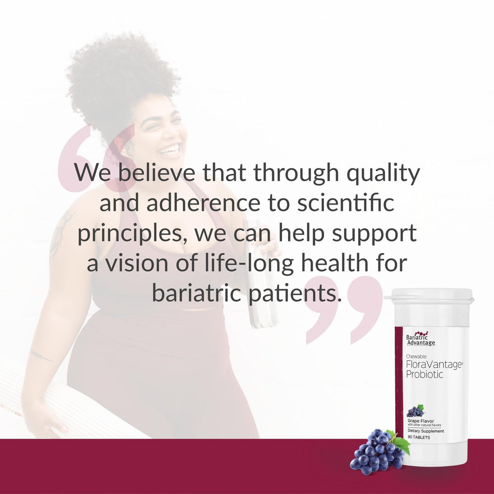 Grape flavor visual suggesting pleasant texture for daily probiotic habit.