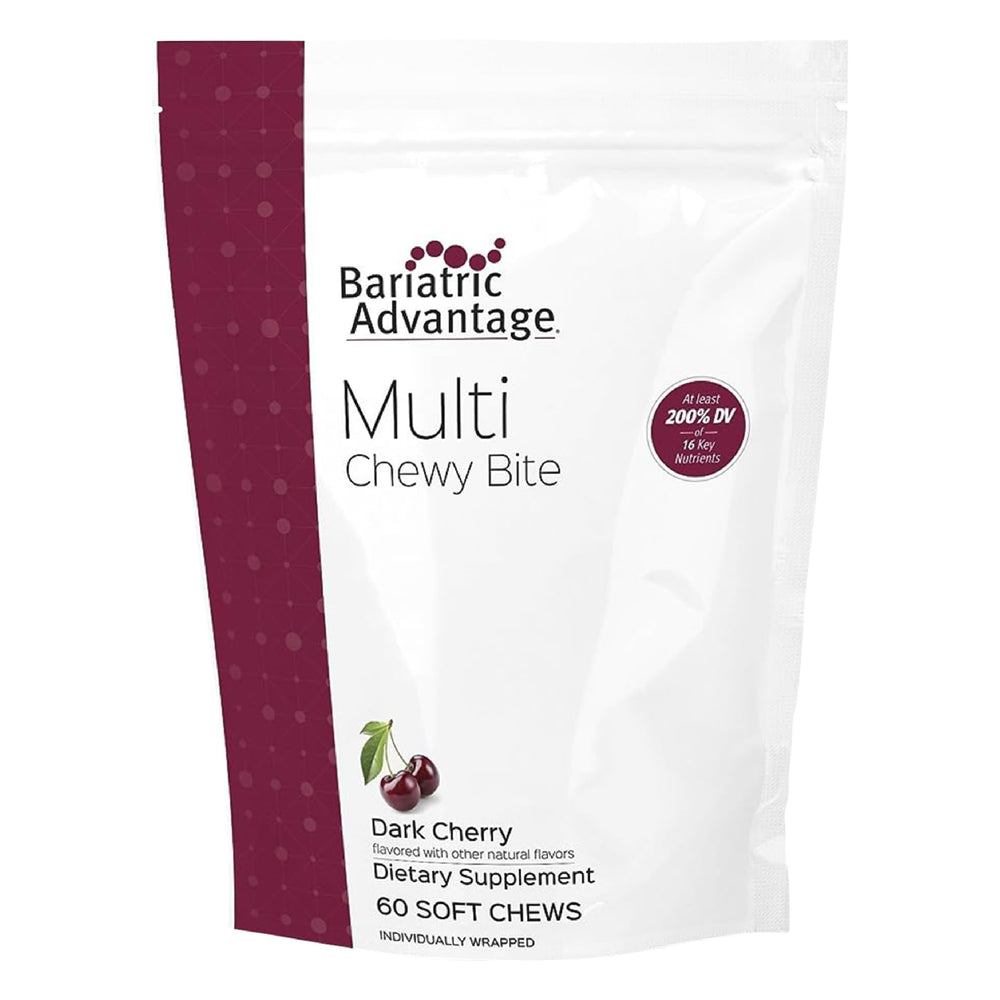 Bariatric Advantage Multi Chewy Bite bottle front view for daily nutrient support.