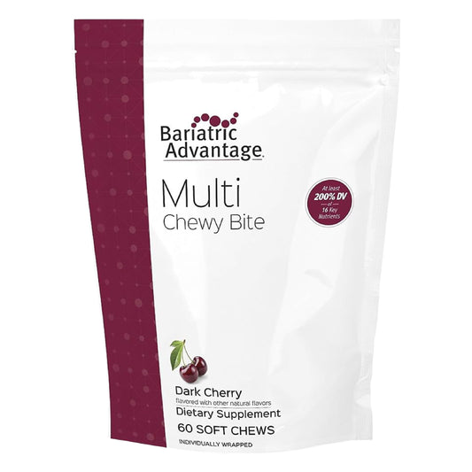 Bariatric Advantage Multi Chewy Bite bottle front view for daily nutrient support.