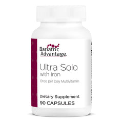 Bariatric Advantage Ultra Solo with Iron bottle front showing packaging for daily use
