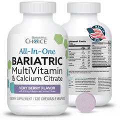 Bariatric Choice 120-count multi-vitamin-bottle for daily nutrition