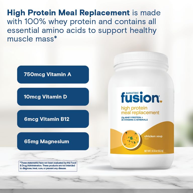 Pouring Bariatric Fusion shake into a glass shows a smooth, creamy texture.