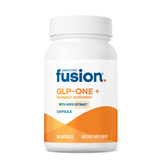 Bariatric Fusion GLP-ONE Plus bottle showing fullness support after meals.