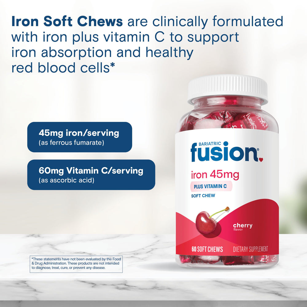 On-the-go iron chews with gluten-free formulation.