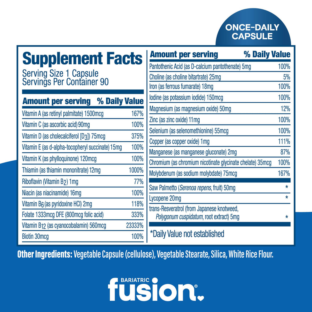Bariatric Fusion One Per Day Men in daily routine context for consistency