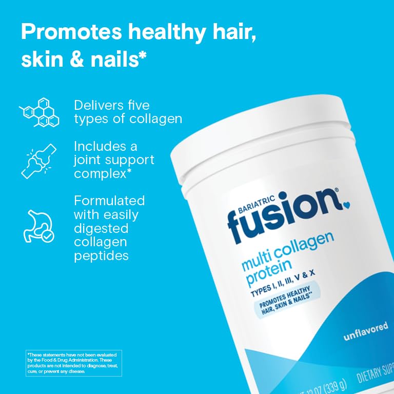Bariatric Fusion unflavored multi collagen scoop ready to mix