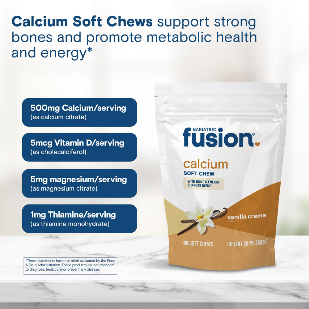 Bariatric Fusion vitamin D3 magnesium ingredient list close-up