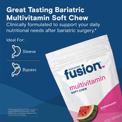 Close-up of Bariatric Fusion watermelon chew texture