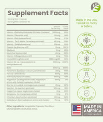 BariSlim iron-rich capsule closeup highlighting iron for energy support.