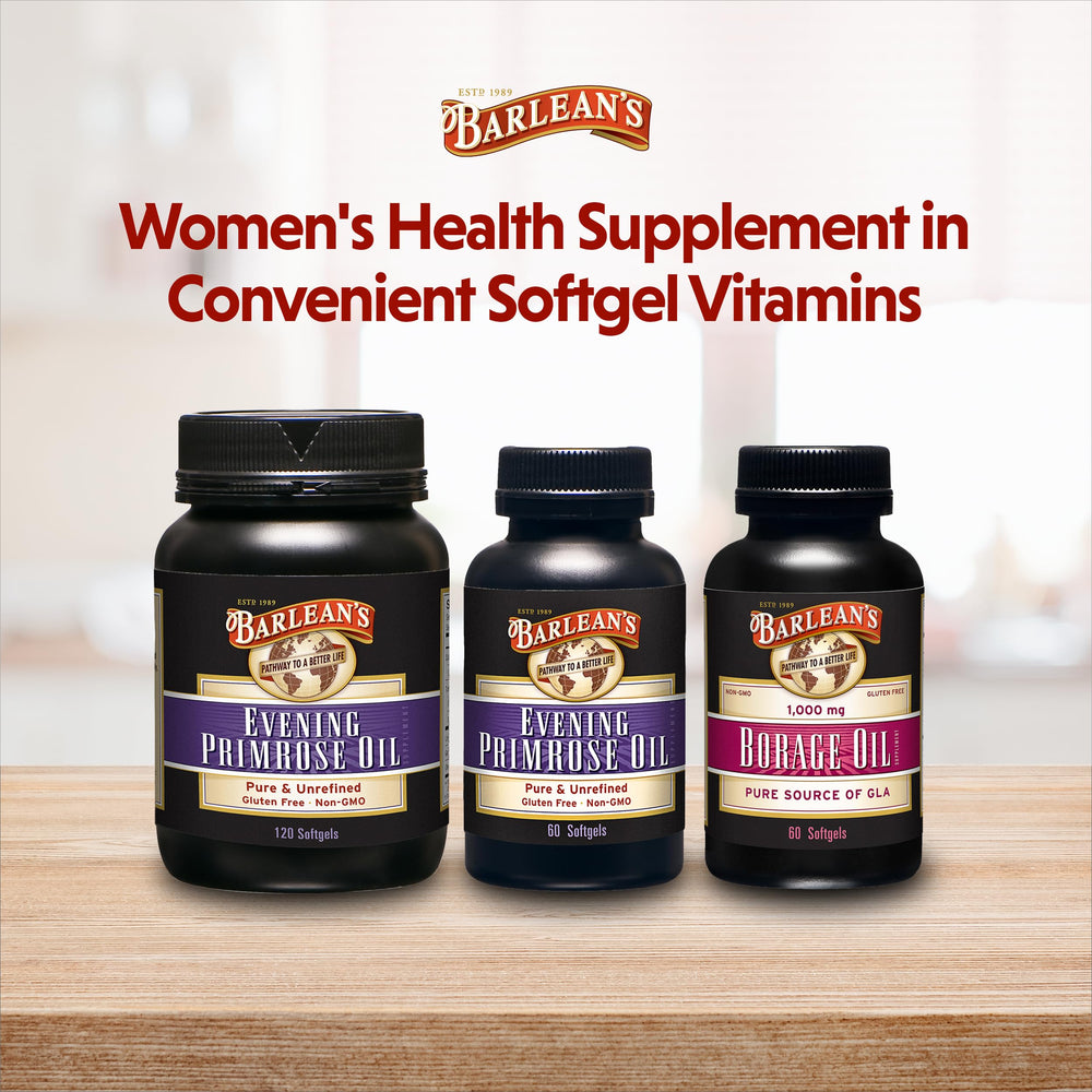 Barlean's Borage Oil bottle sealed packaging conveys trusted USA manufacturing