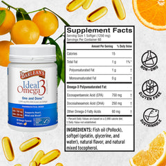 Orange-flavored softgel being swallowed by an active person after a workout.