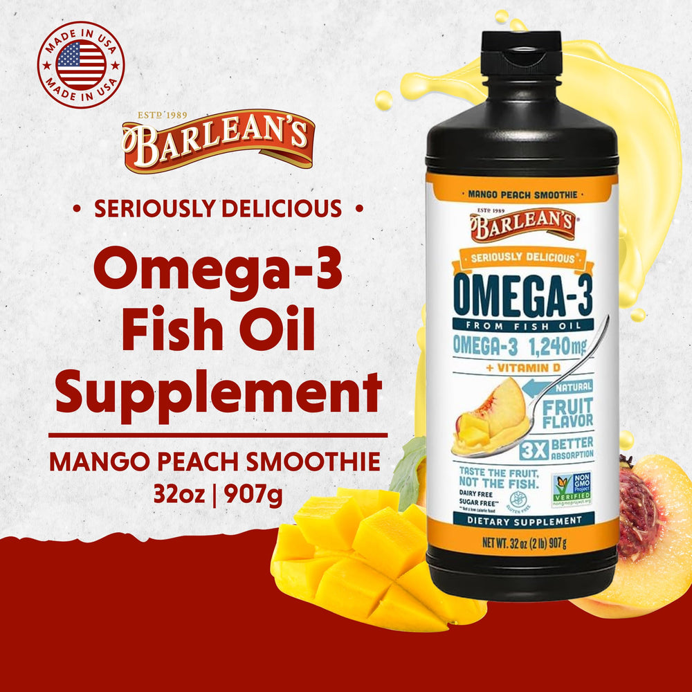 Spoonful of Barlean's Omega-3 for daily use