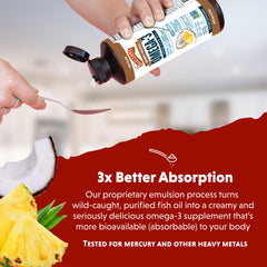 Label showing non-GMO, dairy-free and sugar-free attributes