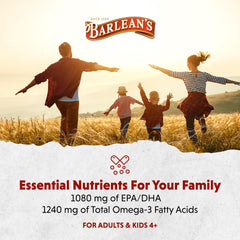 USA-made Barlean's omega-3 bottle emphasizes trusted quality