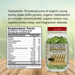 BARLEYGREEN vegan-friendly label, gluten-free and soy-free credentials