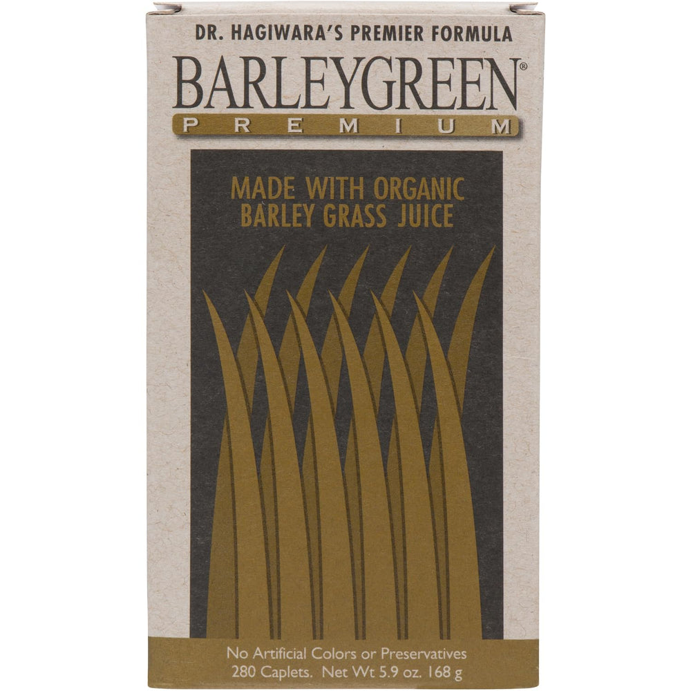 BARLEYGREEN vegan non-GMO badge on packaging