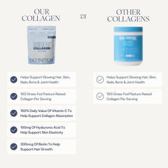 Barre Definition collagen tub label close-up showing premium ingredients.