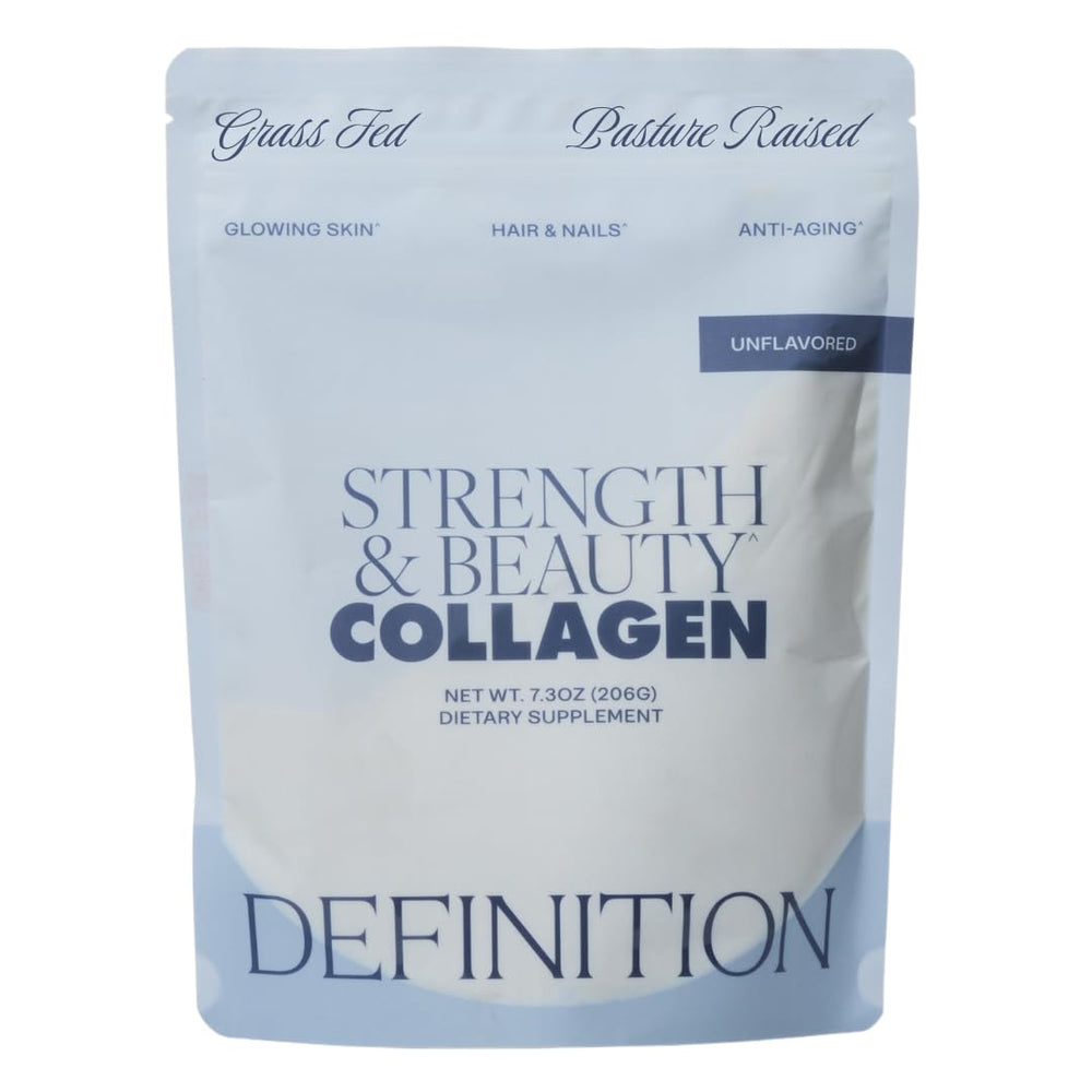 Barre Definition collagen unflavored scoop added to coffee for a seamless daily beauty ritual.