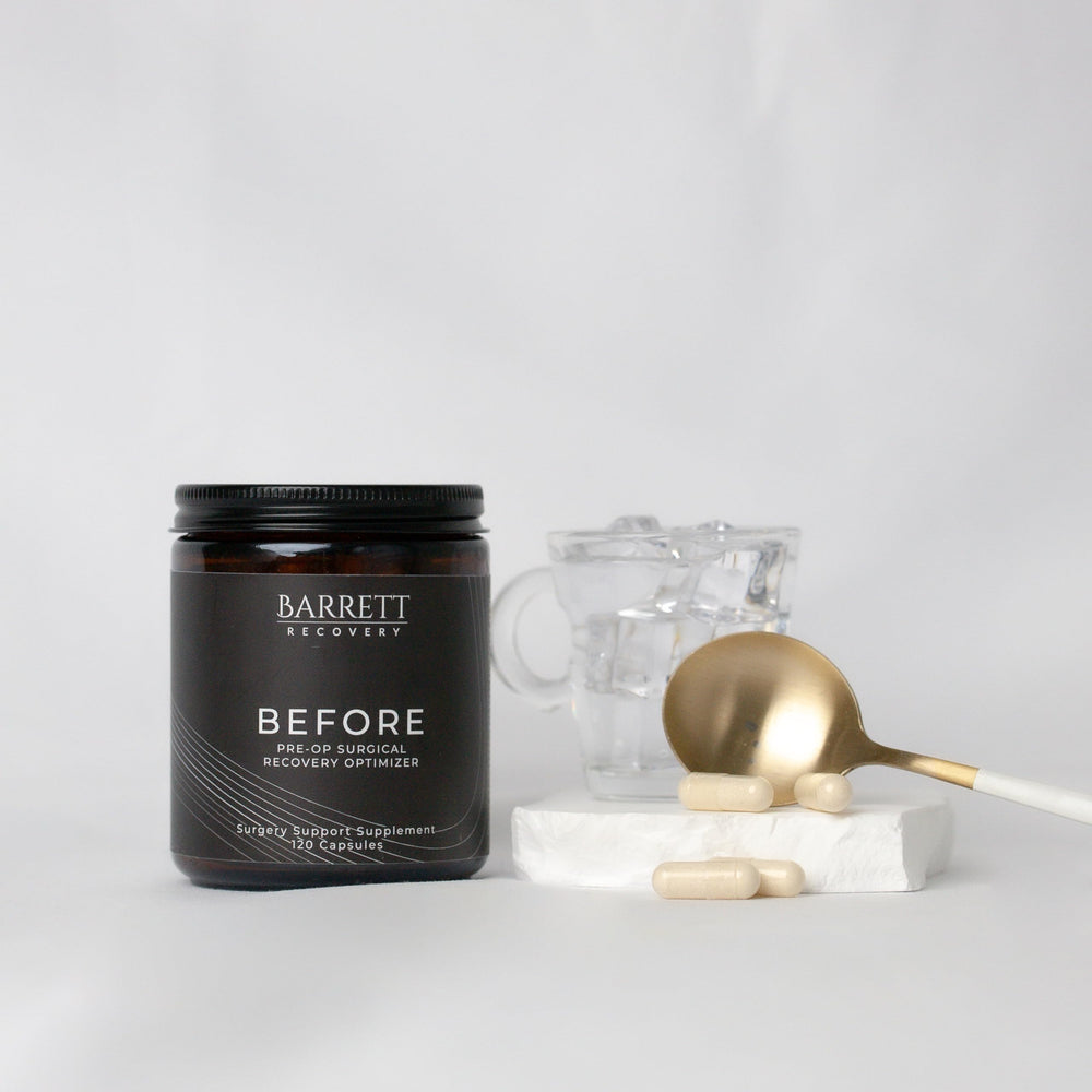 Barrett Recovery BEFORE probiotic component supports gut health pre-op