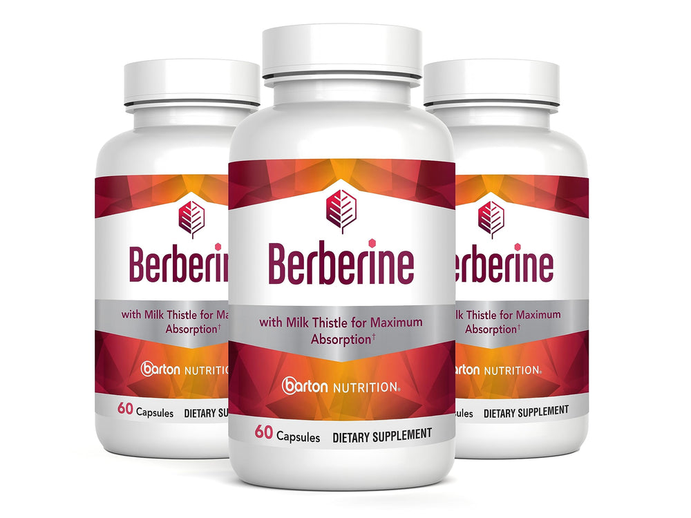 Barton Nutrition Milk Thistle capsules with berberine for liver-friendly nutrient processing.