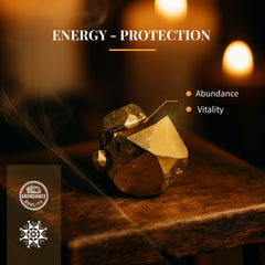 Bartra Product pyrite pyritohedral crystal with shimmering facets for display