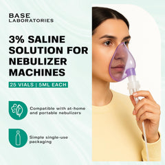 BASE LABORATORIES 5ml unit-dose vial ready for single-use nasal irrigation sessions