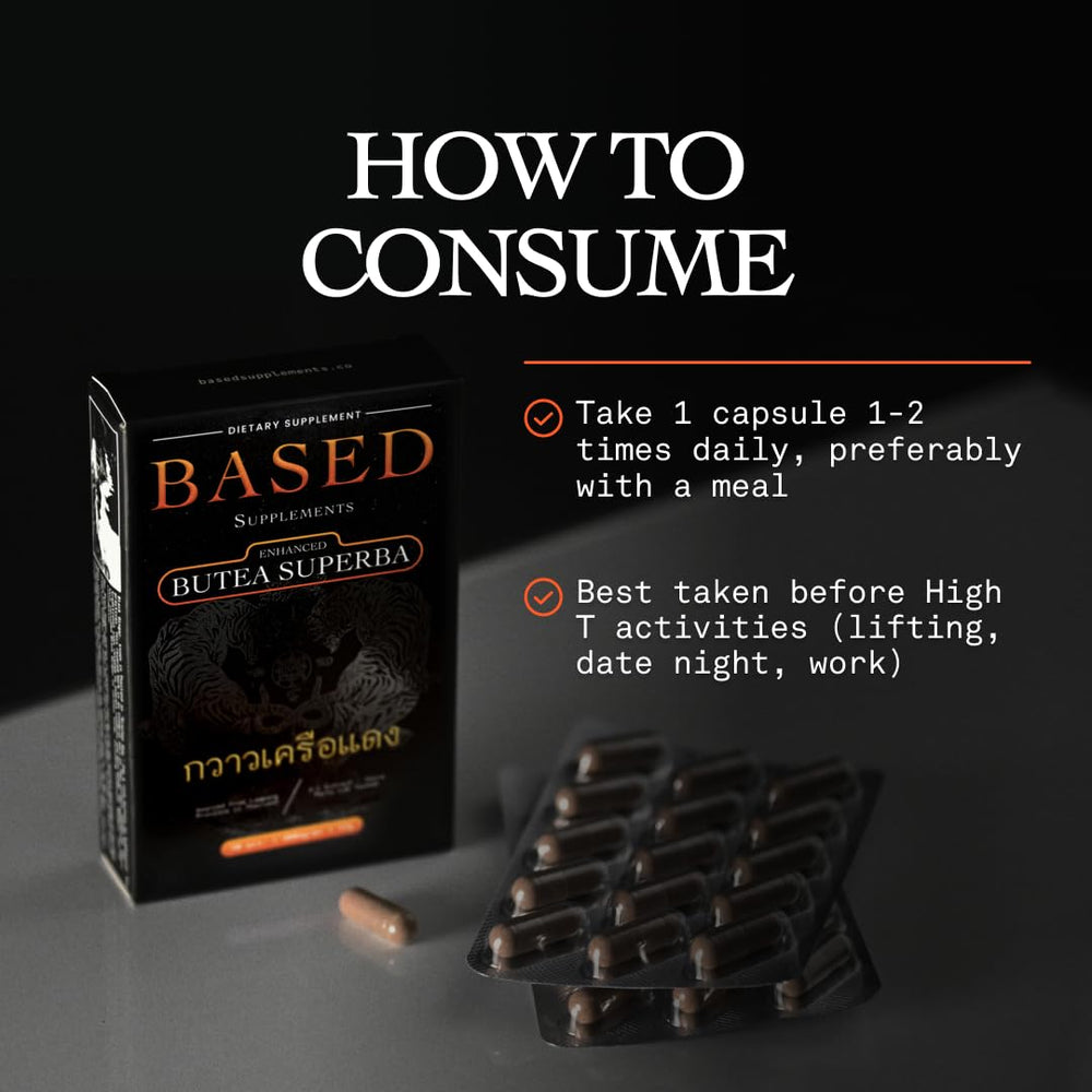 Based Supplements Butea Superba root from wild Thai forests for rich flavonoids