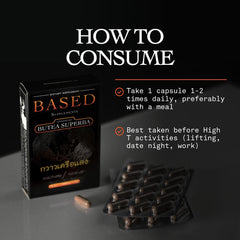 Based Supplements Butea Superba root from wild Thai forests for rich flavonoids