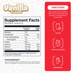 Basic Supplements Whey Protein Isolate label emphasizes RBST-free and gluten-free purity