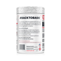 Basic Supplements Hydrolyzed Beef Isolate mix into glass demonstrates fast-digesting fuel