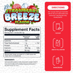 Basic Supplements Hydrolyzed Beef Isolate serving setup conveys dairy-free performance support