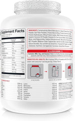 BASIC SUPPLEMENTS Mass Gainer scoop shows 50 g protein per serving for muscle support.
