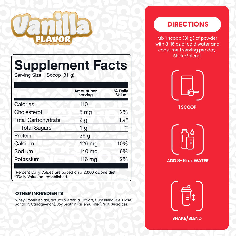 Basic Supplements RBST-free seal confirms hormone-free protein purity.